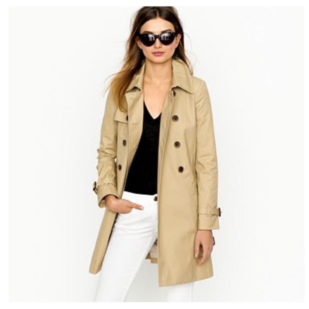 J. Crew Classic Trench Coat Size 4